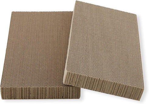 Necoichi Cardboard Cat Scratcher Bed for Indoor Cats, Cat Scratching Board (16" Regular, Replacement 2 Pads)
