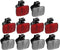 X AUTOHAUX 10pcs Mountain Bike Safety Warning Reflector Kit for Handlebar, Seatpost, Night Cycling, Red and White