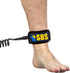 SBS Paddleboard Leash – 10ft Coiled SUP Leash with Comfortable Ankle Cuff for Stand Up Paddleboards