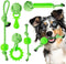 Puppy Toys 5 Pack for Energetic Puppies, Durable Chew Toys with High Density Rubber and Rope