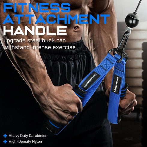 RENRANRING Gym Exercise Handles, Replacement Handle Attachments for Cable Machine Pulleys, Resistance Band and Strength