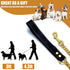 Gold Dog Chain Leash; 3FT 18K Gold Stainless Steel 10mm Cuban Link with Comfortable Leather Handle for Dogs (G)