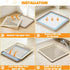 22 22 Inches Dog Pee Pad Holder for Small and Medium Dogs, Two-Layer Mesh Dog Potty Tray, Indoor Puppy Pad Holder