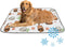 imiBBWQu Cooling Dog Bed Cute Cats Grey Yellow Cooling Mats for Dogs Washable
