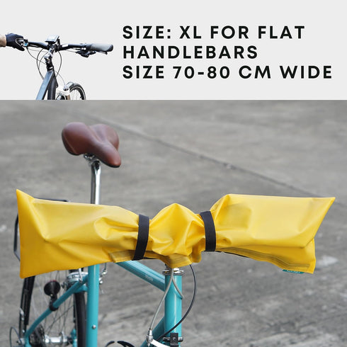 Vincita Mountain Bike Durable Water-Resistant Handlebar Cover XL, Adjustable Strap Bike Cover for Road Bicycles