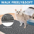 UPSKY Cat Litter Mat, Large Litter Box Mat 35" x 24" for Cat Litter, Waterproof and Soft on Paws