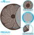 2ct 36") Paw Inspired Round Designer Dog Pads | Premium Washable Pee Pads | Reusable Puppy Pads for Potty Training