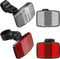 HESTYA 4 Pieces Bike Reflectors Kit, Front and Rear Safety Warning Reflectors for Handlebar and Seatpost