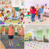 ZIECE 4inch 24/36/60 Poly Spot Markers Poly Spots for Gym Floor, Pcs Flat Cones Non-Slip Rubber Floor Dots Agility