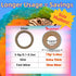 ToughRight 120Pcs 1.75" Fatty Bagels Bird Toys for Parrots Durable Cardboard Chewing Shredding Foraging Foot for Medium