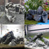 PINVNBY Natural Rocks for Reptile and Amphibian Enclosures, PH Natural Aquarium Stone, Aquascaping