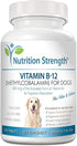 Vitamin B12 for Dogs: Plus Folate & Calcium, Supports Nervous System, Blood Cell Formation, 120 Chewable Tablets