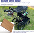 JOXPRING 12 5 Setup, Golf Stroller Attachment Universal Golf Club Holder for Strollers, Acacia Wood, Slots, Ball
