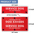 Service Dog/I Get Nervous Funny Dog Leash Sleeve 2 Set, Black and Red, Do Not Distract Dog Wrap