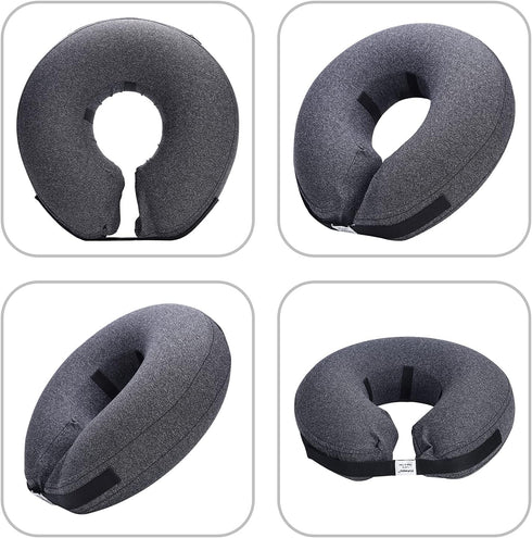 Katoggy Protective Inflatable Recovery Collar - Soft Blow-up Dog Cone Collar for Large Dogs After Surgery