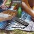 Travel Cutlery Set with Case, Portable 4-Piece Stainless Steel Reusable Flatware for Camping and Hiking