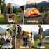 Tfulad Portable Camping Toilet for Adults - Portable Folding Toilet with Lid,Travel Portable Potty for Adults,Porta