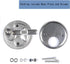 Thorn Stainless Steel Marine Hatch Pull, Boat Cam Latch with Back Plate