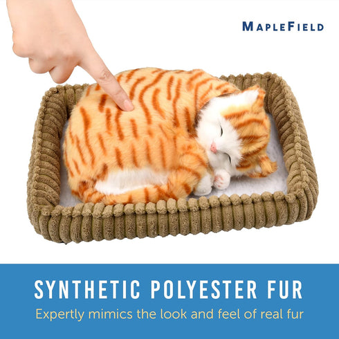 Maplefield Breathing Stuffed Animal Doll, Interactive Plush Dog Toy for Companionship and Gifting