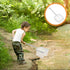 3D Artibetter Telescopic Stainless Steel Shrimp Fishing Net with Mesh, Retractable Small Fish Catching Net for Aquarium