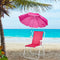 BIVVI Portable Beach Chair with Umbrella for Adults, High Back Camping Armchair Folding