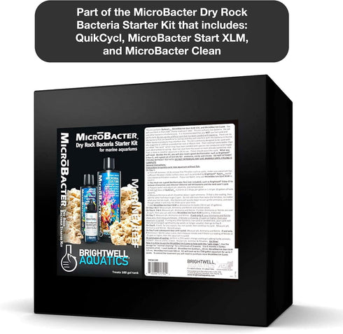 Brightwell Aquatics MicroBacter Clean - Microbial Culture & Enzyme Blend for Cleaning Aquatic Tank Surfaces, 250 ML