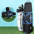 ZEEMO Golf Travel Bag for Men, Mid-open Covers with Protective Panel for Golf Clubs, Soft-Sided, Waterproof & Wheels