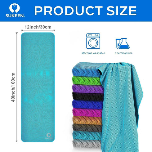 (40"x12"), Sukeen Cooling Towel Soft Breathable Cooling Towels for Neck and Face, Chilly Sweat Towel, Neck Cooling