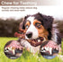 PETSTA Indestructible Dog Toys for Aggressive Chewers, Tough Real Beef Flavored Dog Bone for Large Breeds