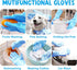 Pet Washing Gloves - Dog and Cat Shampoo Bathing Gloves, High Density Bristles for Gentle Grooming and Massage