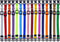 Okuna Outpost 16 Pack Adjustable Breakaway Puppy Collars for Small Pets, Soft Nylon Whelping Collars, 16 Rainbow