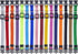 Okuna Outpost 16 Pack Adjustable Breakaway Puppy Collars for Small Pets, Soft Nylon Whelping Collars, 16 Rainbow