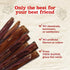 Natural Farm Power Bully Sticks Dog Chews, 6”, 15-Pack, Premium Beef Cheek Wrapped in Beef Pizzle, Long-Lasting Dental