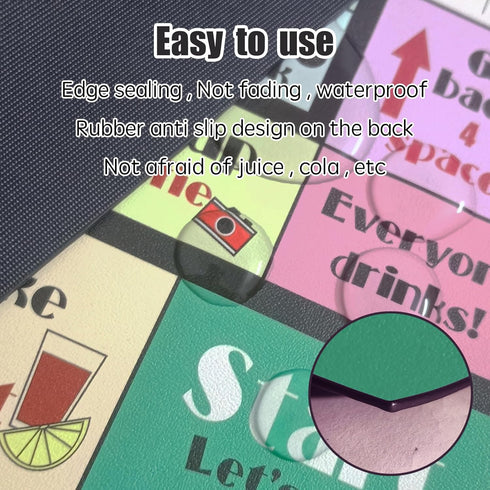 gzaymng (2-8 21+) Drinking Board Games for Adults, Leather Mat Drinking Board Game, Hilarious Party Games