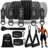 HPYGN Resistance Bands Set, 150lb/200lb/250lb, 5 Tube Fitness Bands with Handles, Door Anchor, Portable Bag