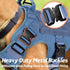 rabbitgoo Tactical Dog Harness for Large Dogs, Heavy Duty No-Pull Vest with Handle for Training and Walking, Blue, S