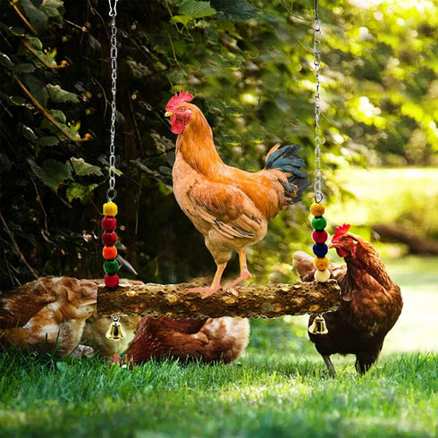7 Packs Set, FANFX Chicken Toys Chicken Xylophone Toys for Hens, Chicken Bridge Swing Toys, Chicken Mirror Toys,Chicken