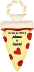 Pavilion Gift Company Stolen A Pizza My Heart Dog Toy, 13", Yellow