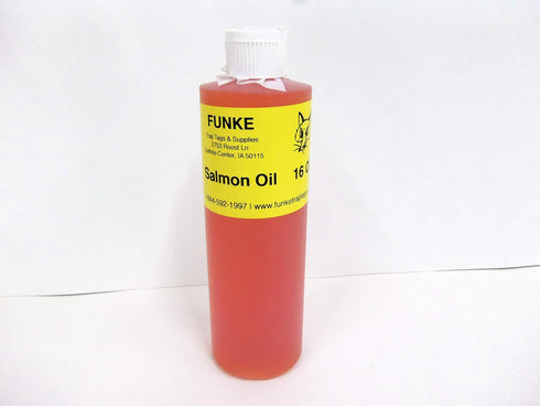 Funke Trap Tags & Supplies Salmon Oil (4 Oz Flip Top Bottle)