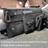 HOFENTIGU 1911 Tactical Seat Covers Car Seat Pistol Holster Molle Panel with Zipper Pocket Holster for Concealed Carry