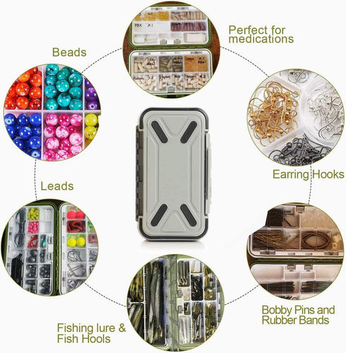 Fishing Lure Boxes, Waterproof Portable Tackle Box Organizer, Mini Utility Fishing Box for Storing Tackle Set