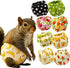 Magnoloran 2PCS Washable Squirrel Diapers - Reusable Small Pet Diapers with Strong Hook