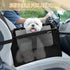 PetsHome Upgrade Dog Car Seat, Foldable Booster Seat with 12 PVC Tubes, Waterproof for Small to Medium Dogs, Pure Black