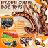 4 Pack Tough Indestructible Dog Chew Toys with Bacon Flavor - Durable Nylon Bones for Large Medium Breed