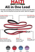 HALTI Active Leash, Award-Winning Bungee Dog Leash, Shock-Absorbing Neoprene Padded Belt & Lead, Size Large, Red