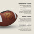 WILSON GST SpeedSkin Official Size Football - Brown