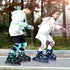 5-8 4 5 6, Nattork Blade Roller Skates for Boys with Light Up Wheel, Outdoor & Indoor Illuminating Black Inline Skates