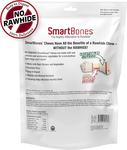 56 Count, SmartBones Mini Bones with Real Chicken Rawhide-Free Chews for Dogs