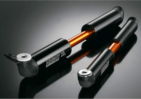 SKS Germany Airboy Mini Pump - Bicycle Pump with Two-Chamber Pump System and Selectable Valve Head, Black