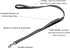 Reflective Nylon Dog Leash with Padded Double Handle - Heavy Duty Neoprene Control Training, 4 Feet Long, Black
